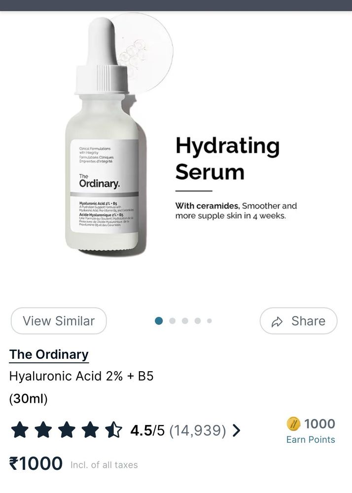 The Ordinary Hyaluronic Acid 2% + B5