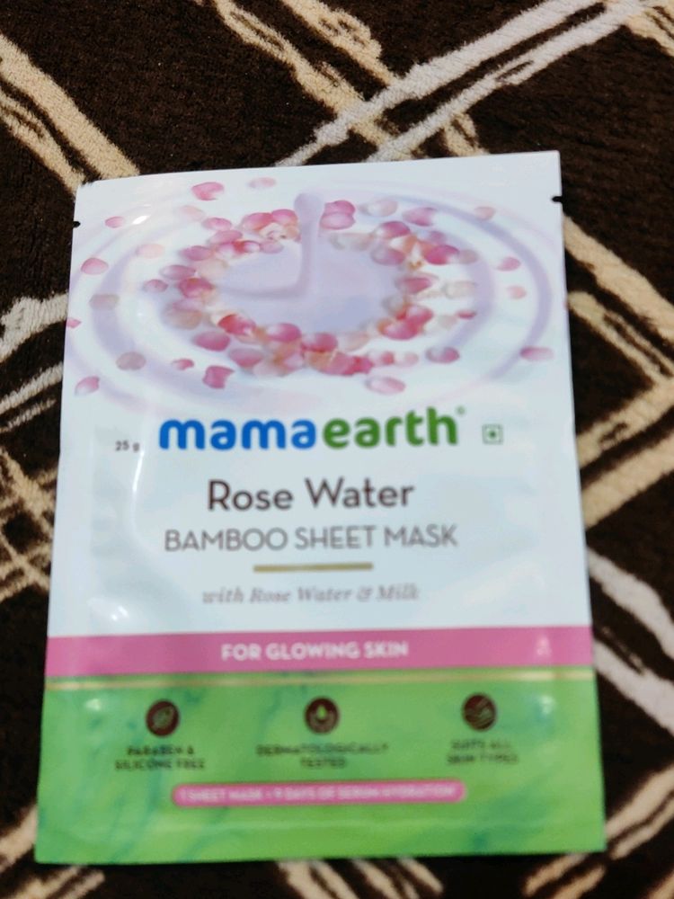 Mama Earth Rose Water Sheet Mask
