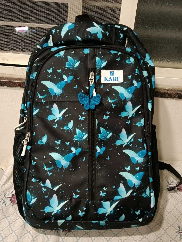 Elegant KARF Butterfly Print Backpack!