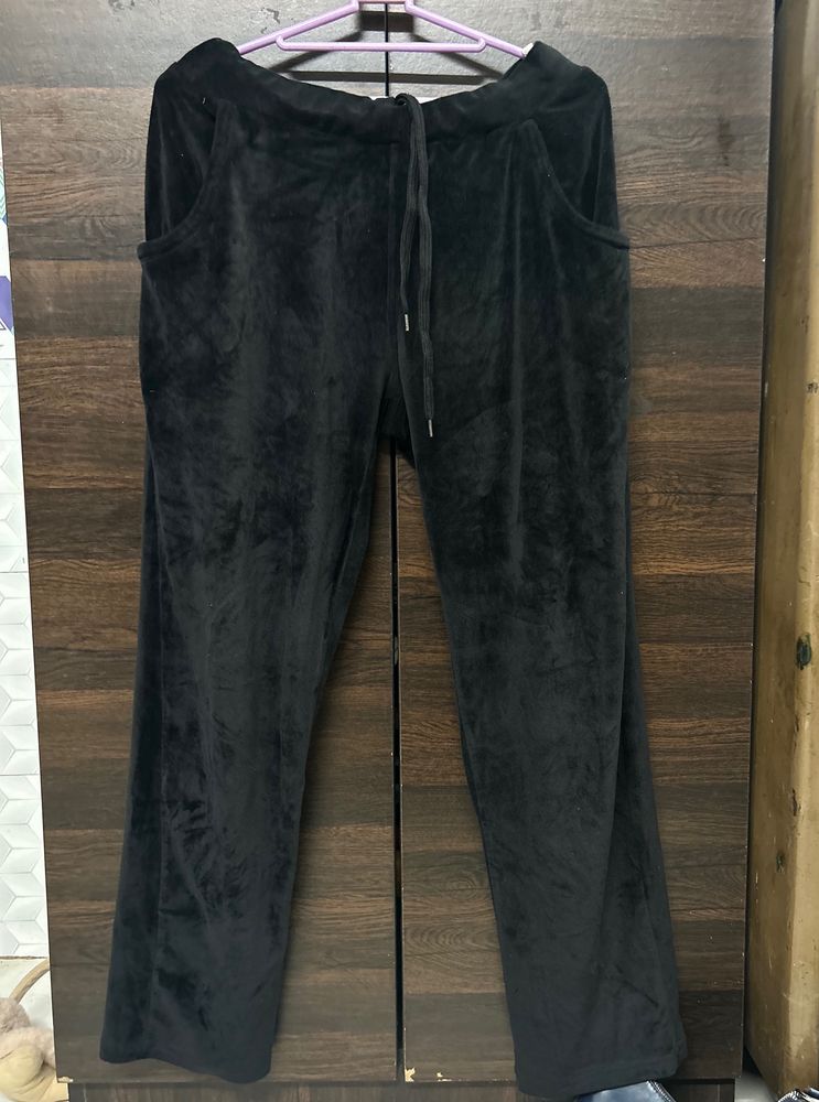 Black Velvet Pants