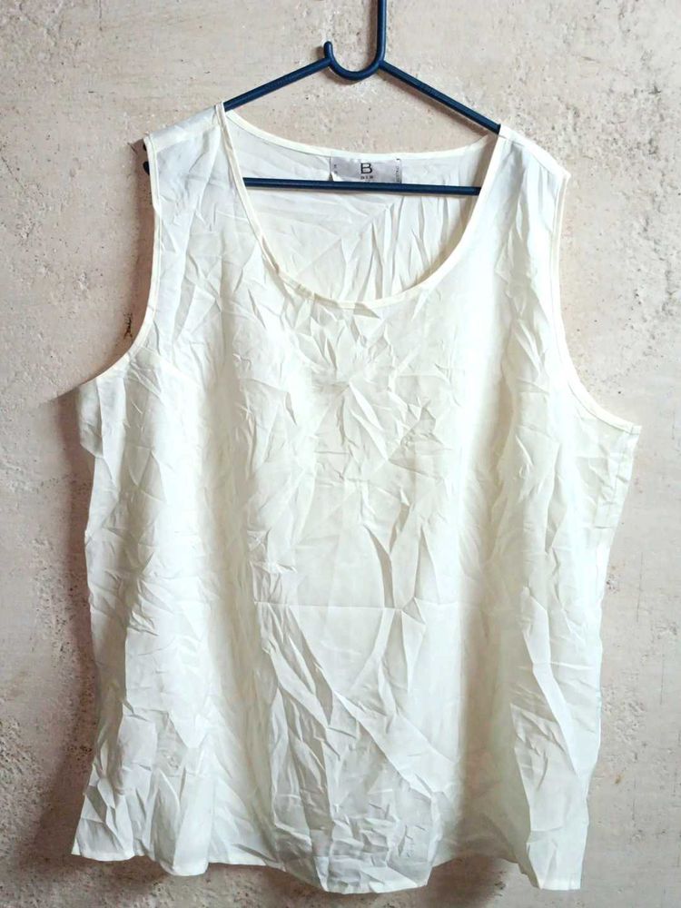 Oversized Tank Top Vest Light Yellow 💛