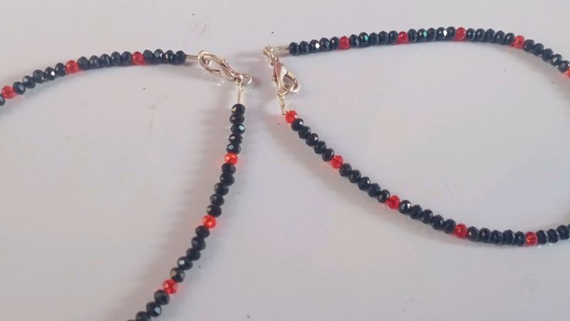 Black And Red Moti Payal