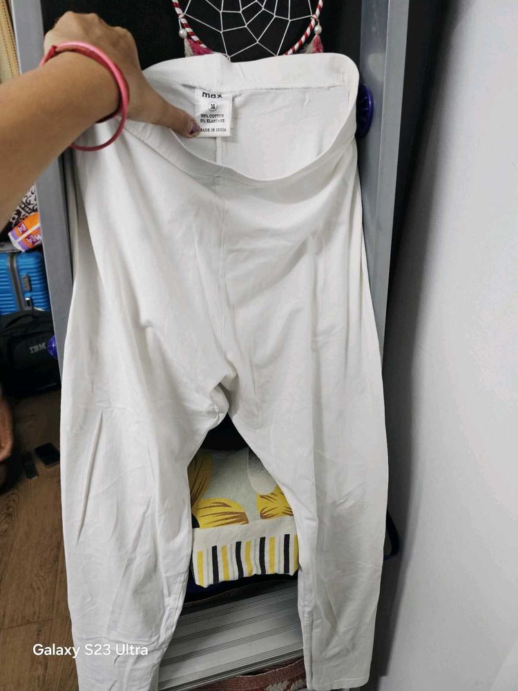Ankle Length White Legging