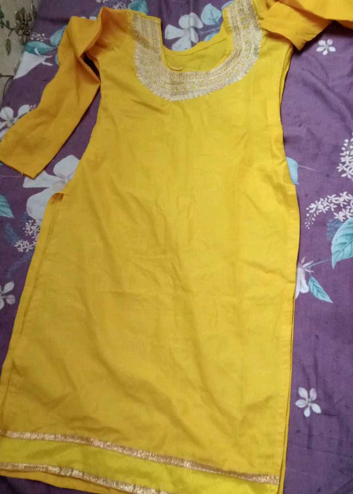 Yellow Kurti