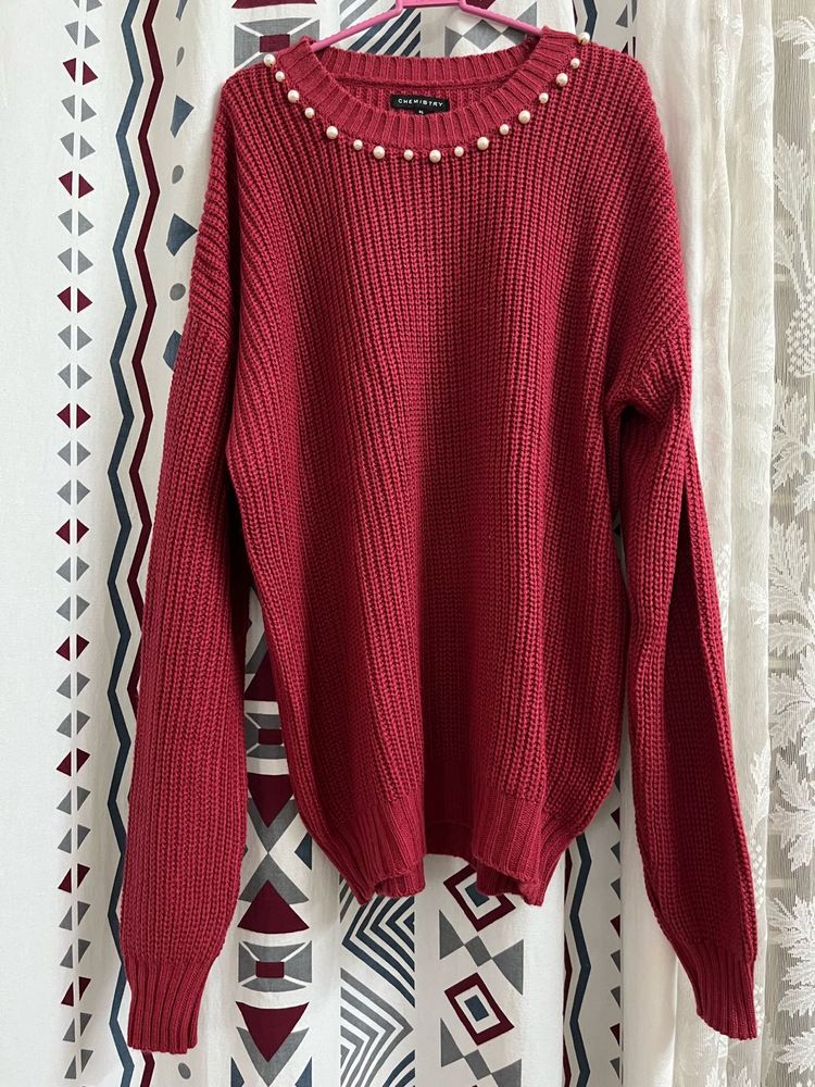 Woollen Pear Embellished Sweater