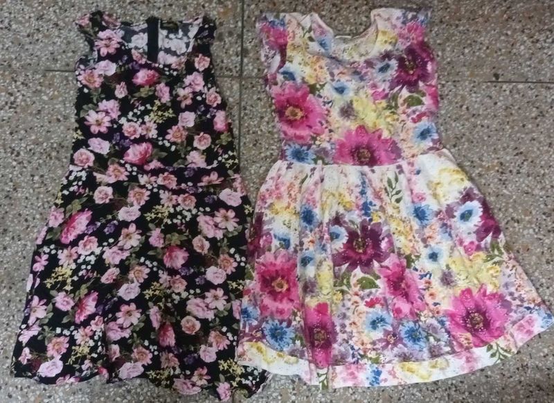 2 Girls Floral Dress
