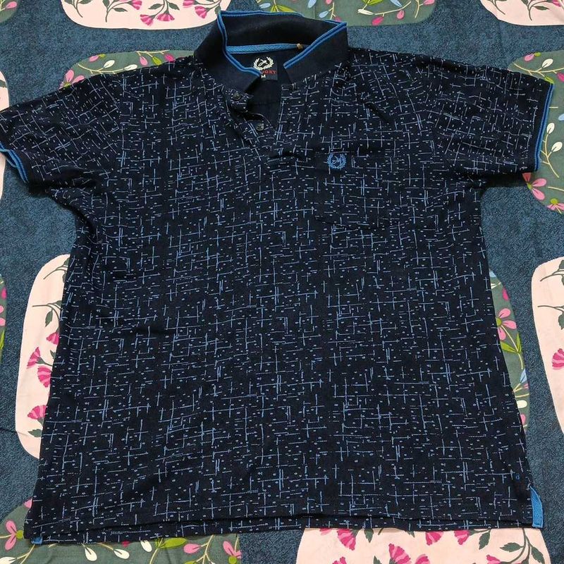 Printed Polo Shirt - Size M