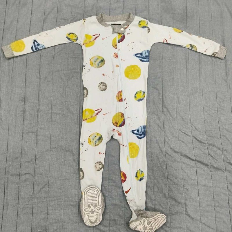 Burt&#39;s Bees Baby Celestial Zippered Romper
