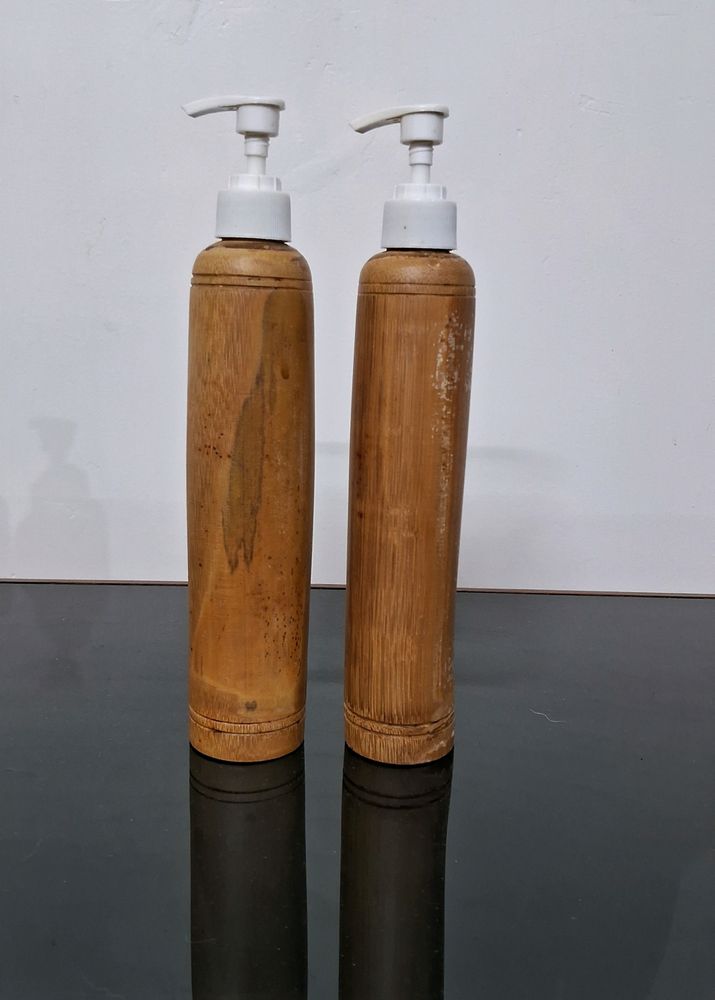 Bamboo Refillable Dispenser- Pack Of 2