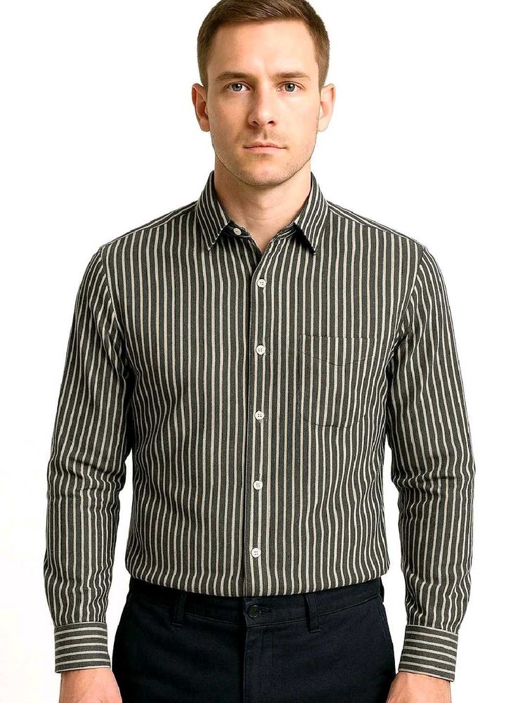 Stylish Striped Shirt | Chest 40
