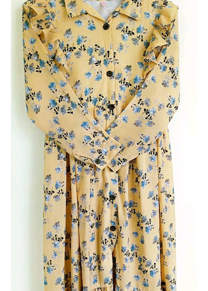 Floral Button-Down Frock-Dress