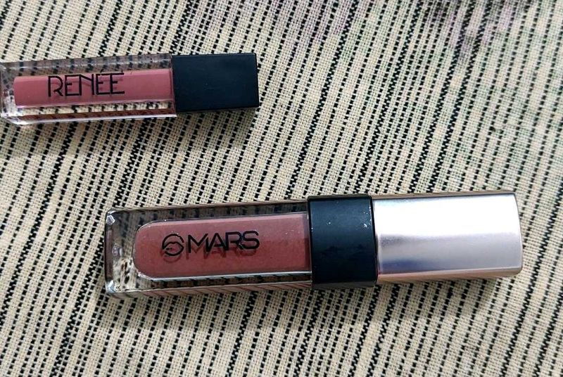 Combo 2 MatteLipstick &amp; Hair Clip Bundle - 4 Piece