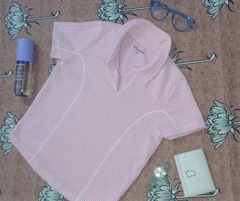 Pink Striped Top 🎀 ✨️