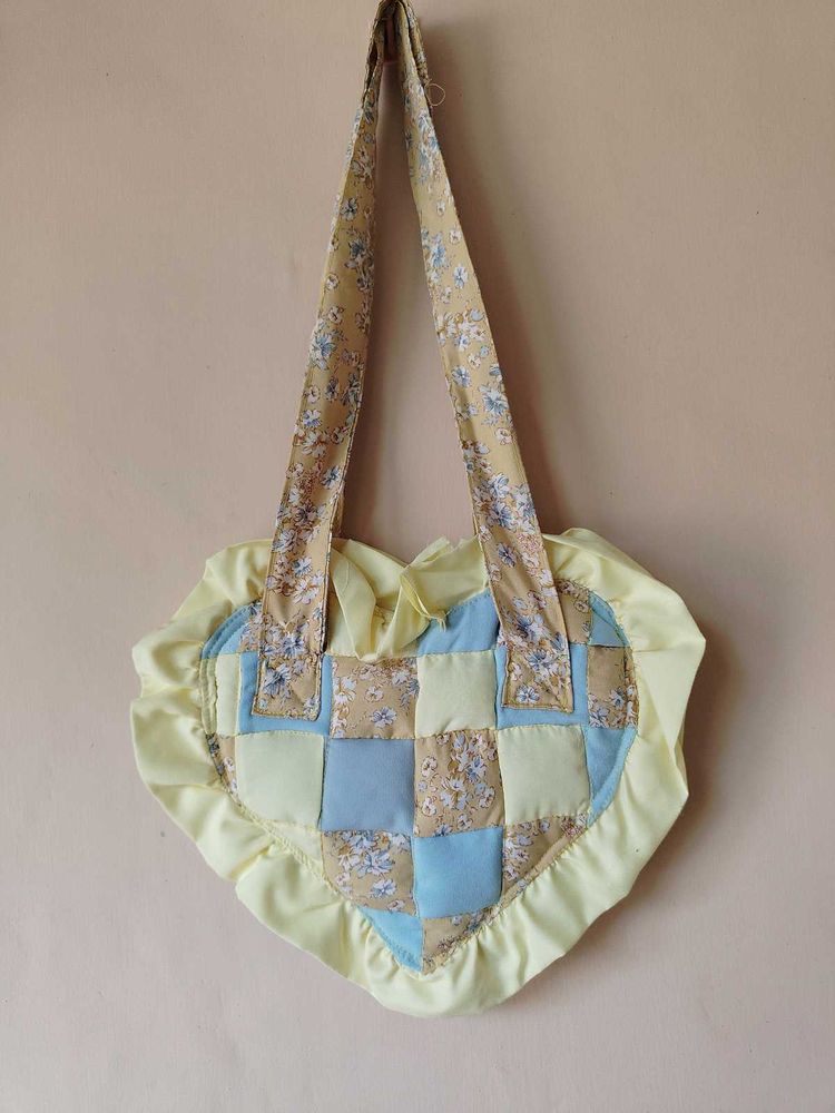 Vintage Heart Quilted Bag