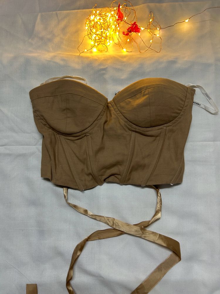 Tan Corset Top