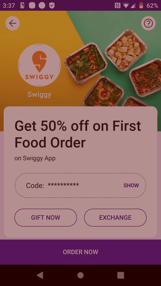 swiggy  discount