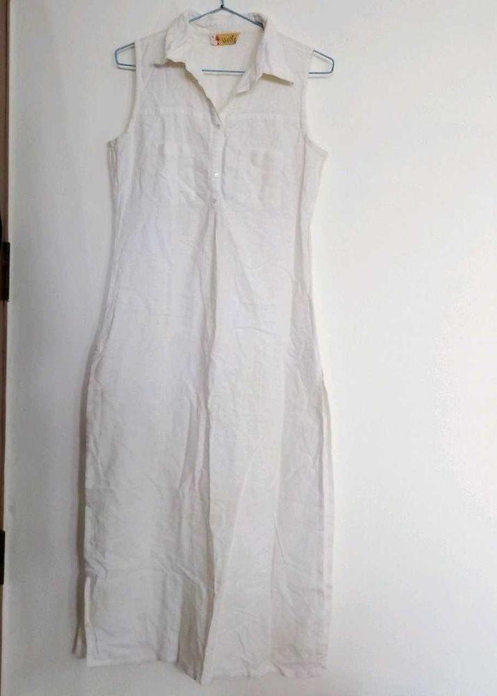 Collared Indo Western Kurti With Pockets