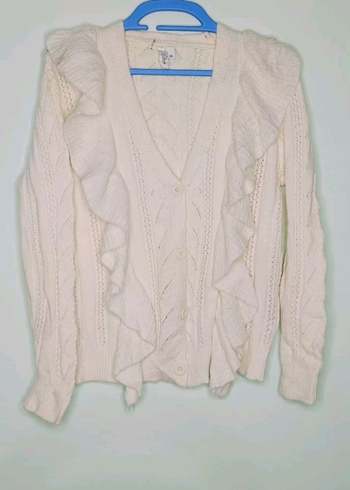 White Cardigan