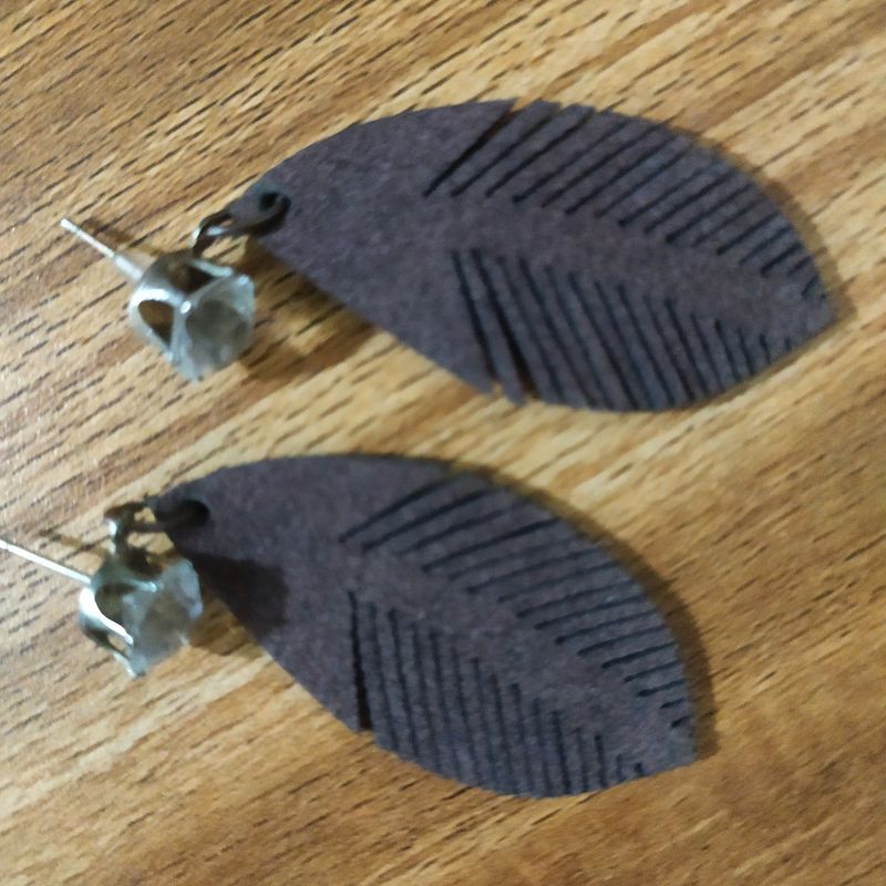 Brown Leaf Style Earing