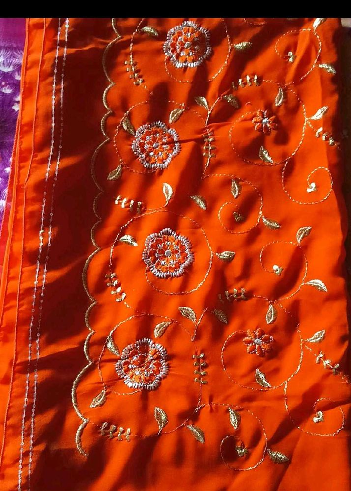 Embroidery Saree