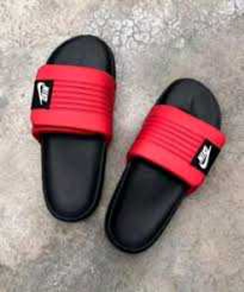 Nike Red &amp; Black Slides