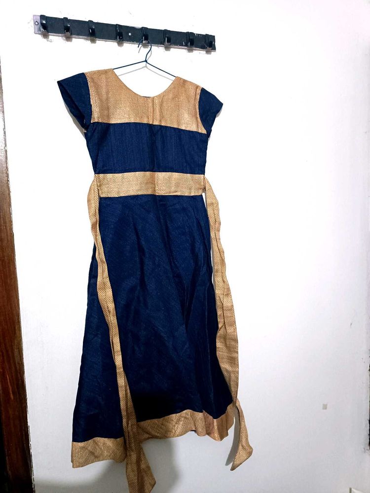 Elegant Blue &amp; Gold Dress