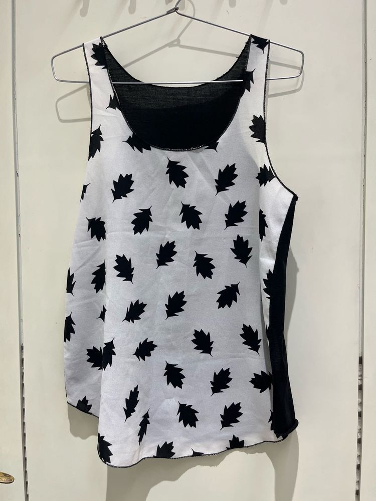 White Too With Black Leaves