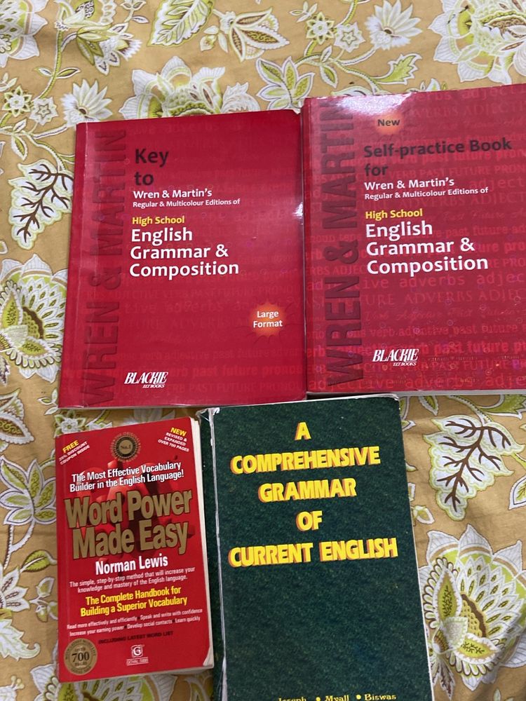 English Grammar Book Combo ~ WREN AND MARTIN, Word Power Made Easy