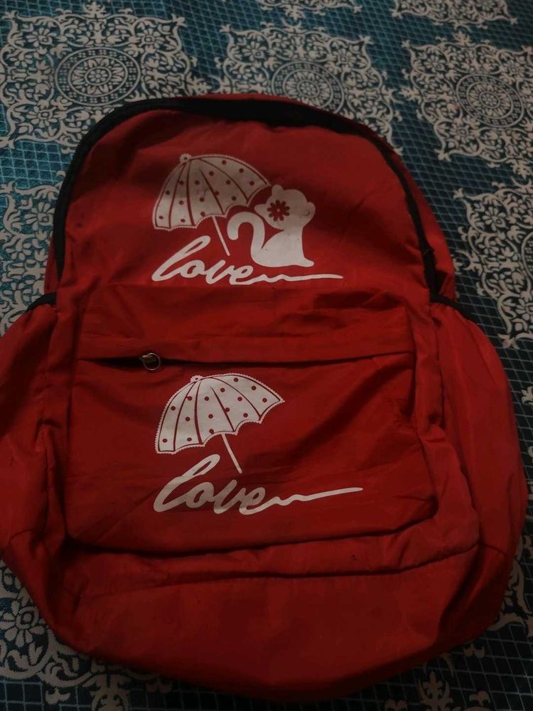 Red 'Love' Backpack