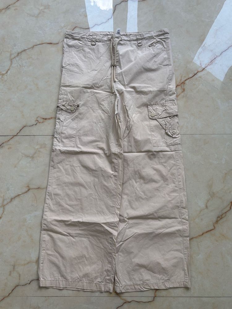 Beige Cargo Pants