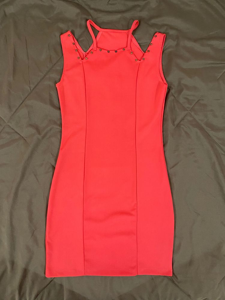 Orange Bodycon Dress 🍊