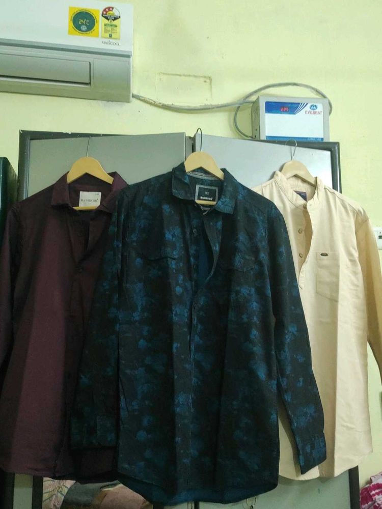 Stylish Men&#39;s Shirts pack Of-3