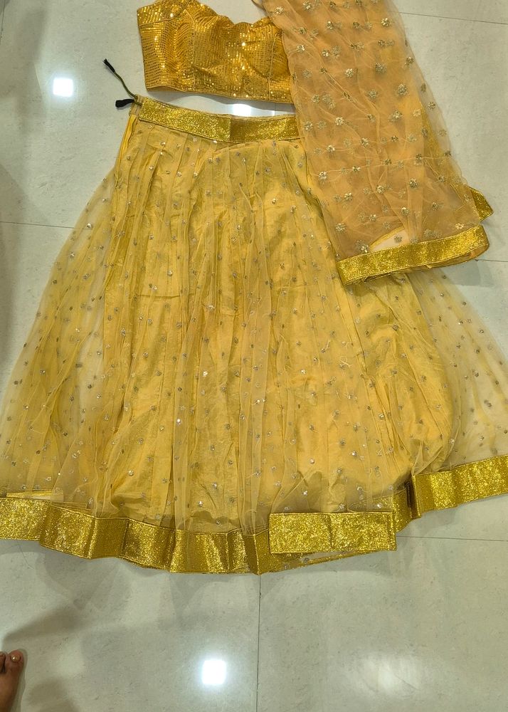 Peach Colour 6 Mitter Ghera Chholi