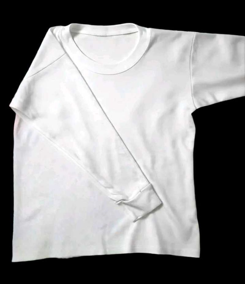 Plain White Long Sleeve T-Shirt