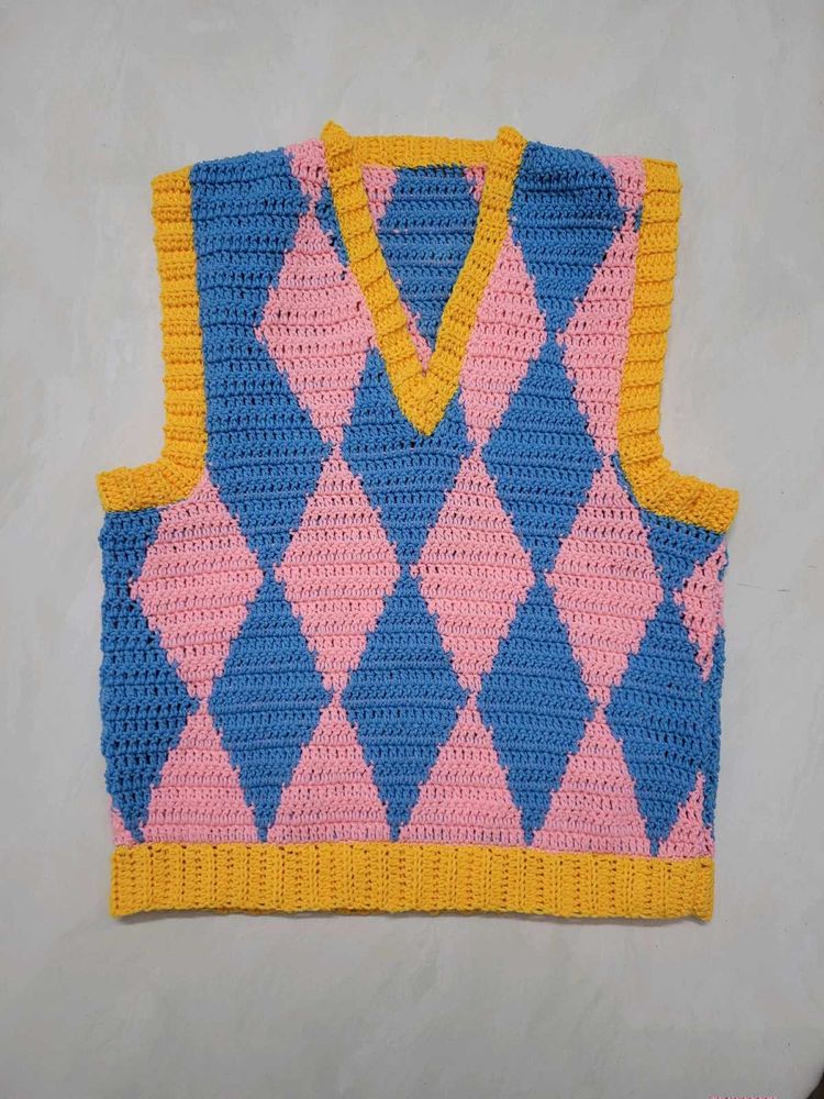 Howls Moving Castle Inspo Crochet Vest