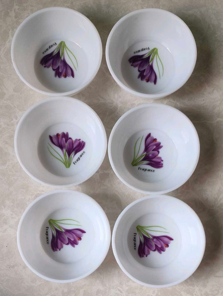 Floral Small  Bowls Set  (Set of 6)