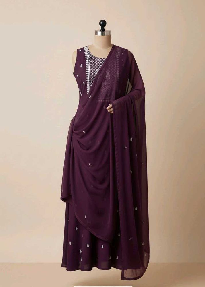 Elegant Purple Kurta Set