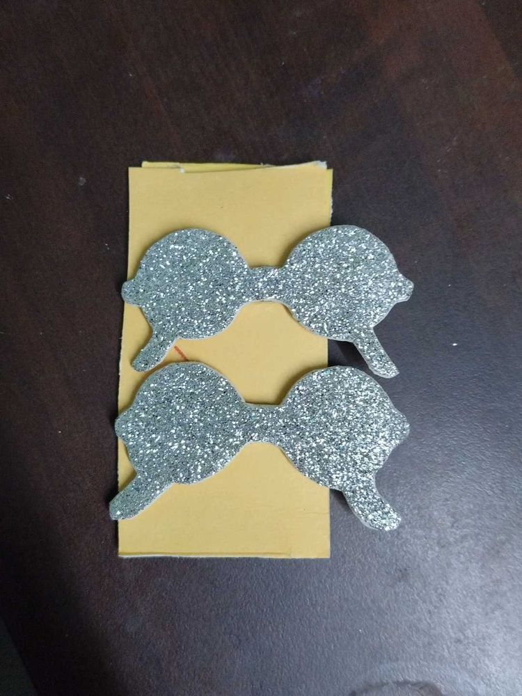 Sparkly Hair Bow Clips (Set of 2)