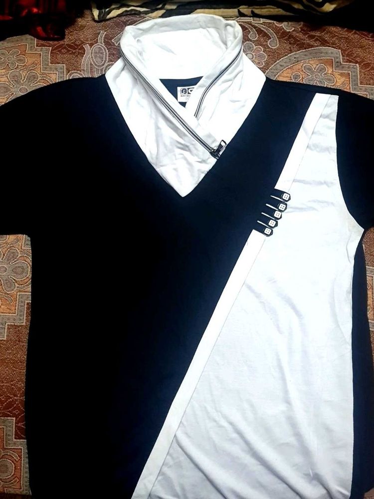 Black Mens Tshirt Full Sleeves STYLISH