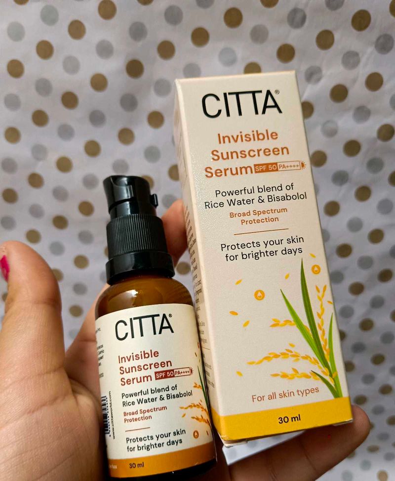 CITTA Invisible Sunscreen Serum SPF 50