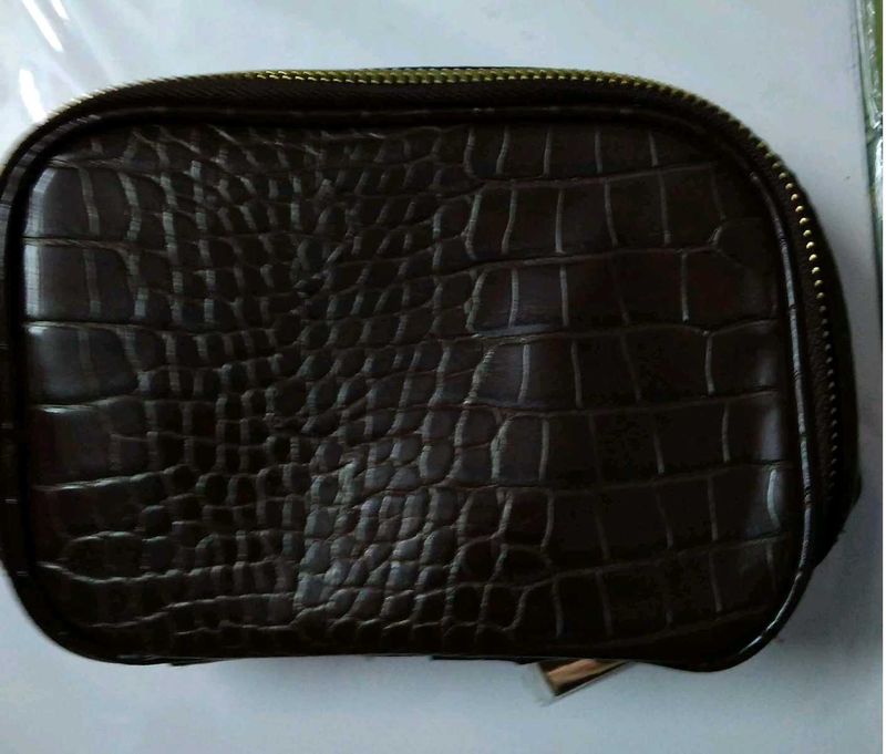Crocodile Print Pouch