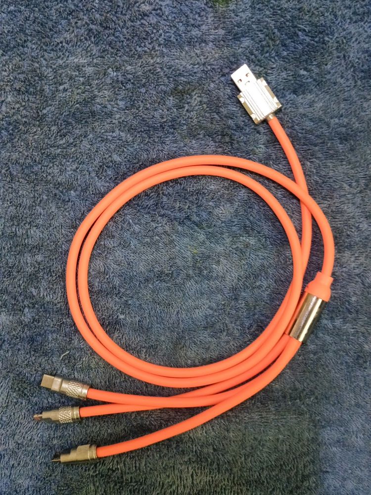 3 In 1, 120 Watt Fast Charging Cable
