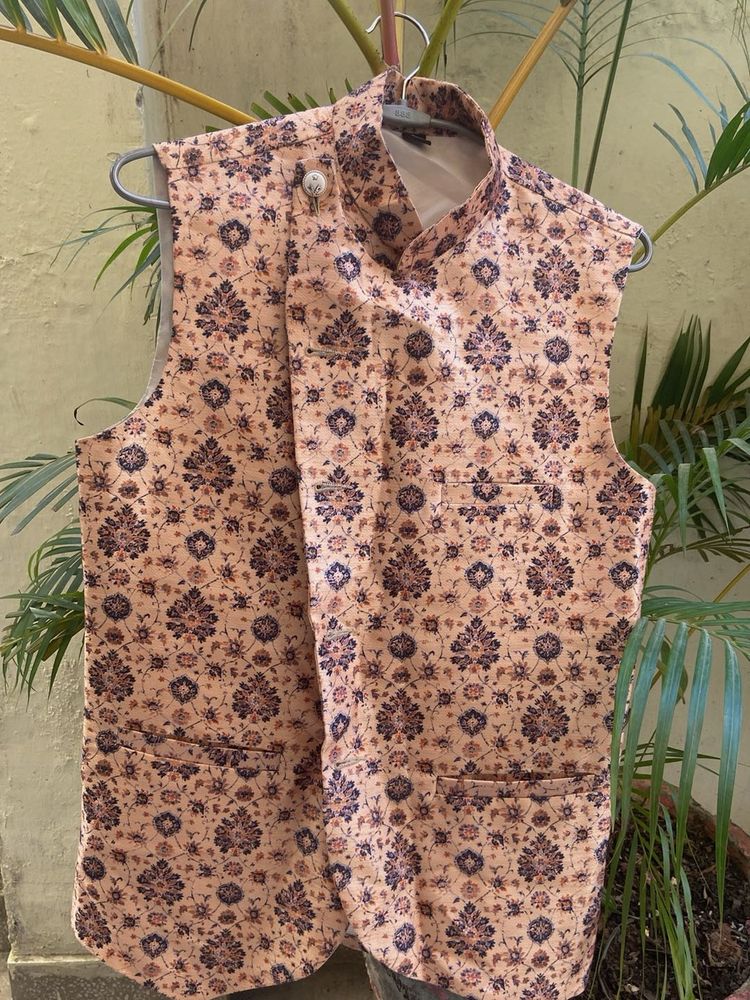 Floral Print Ethnic Jacket