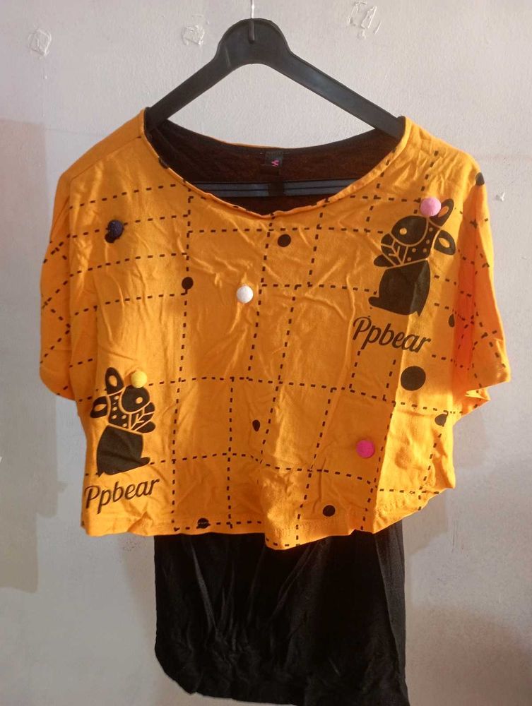 Cute Graphic Print Top