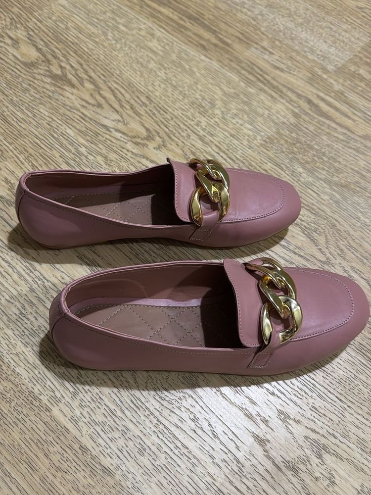 Women Pink Loafers