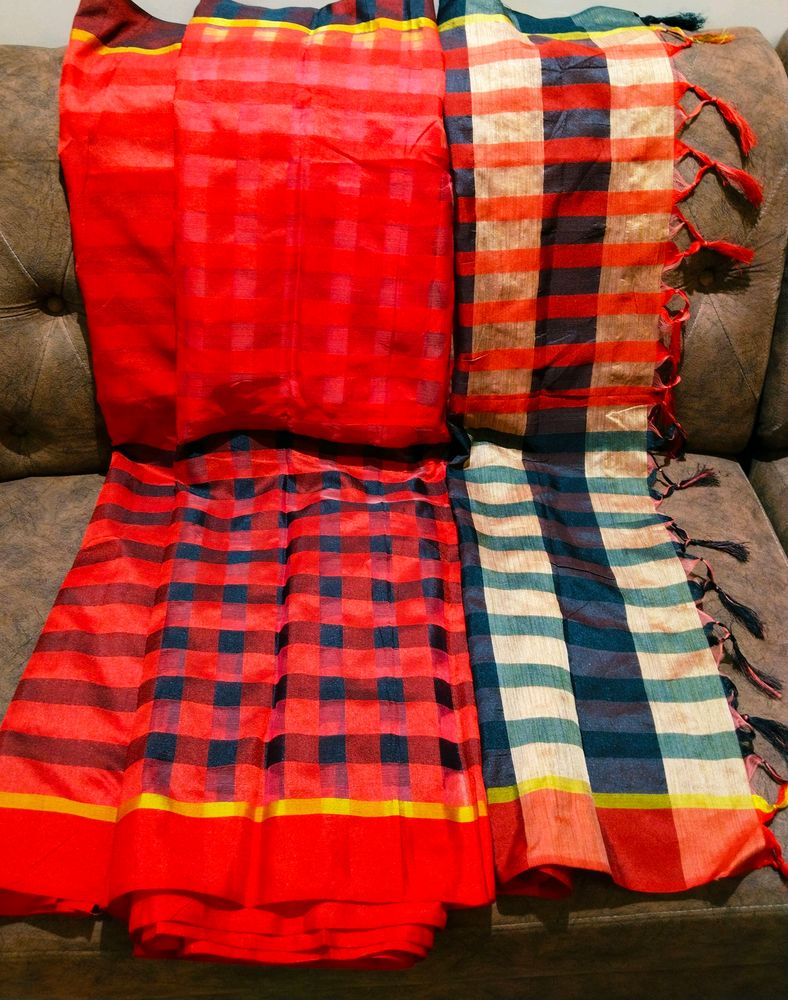 Red And Black Saree