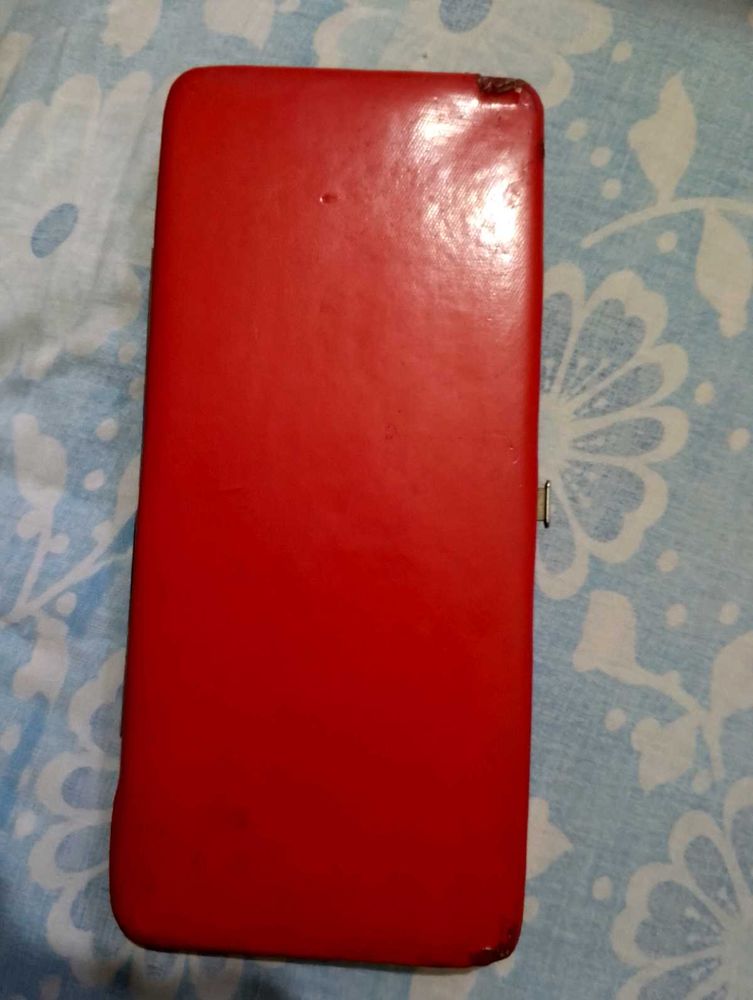 Vintage Red Clutch
