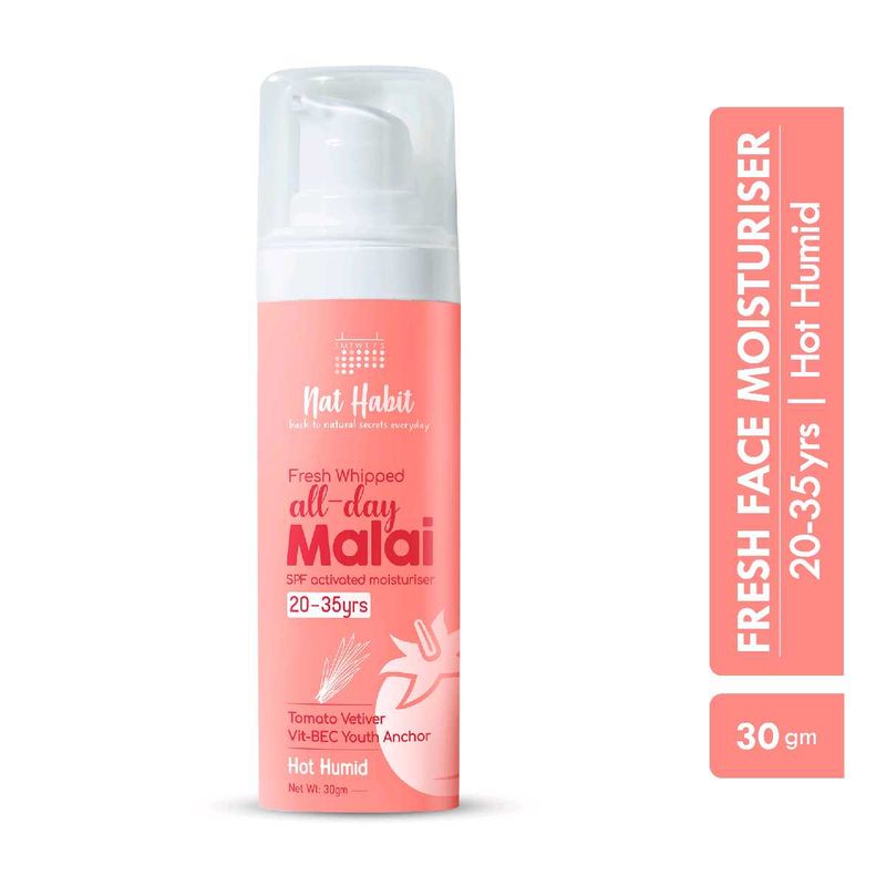 nat habit fresh whipped all day malai SPF activate