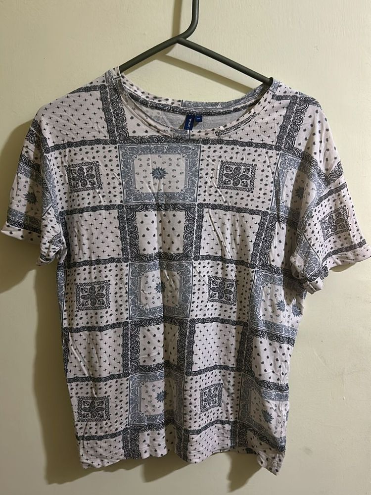 Fame Forever By Lifestyle Patchwork Print Tee