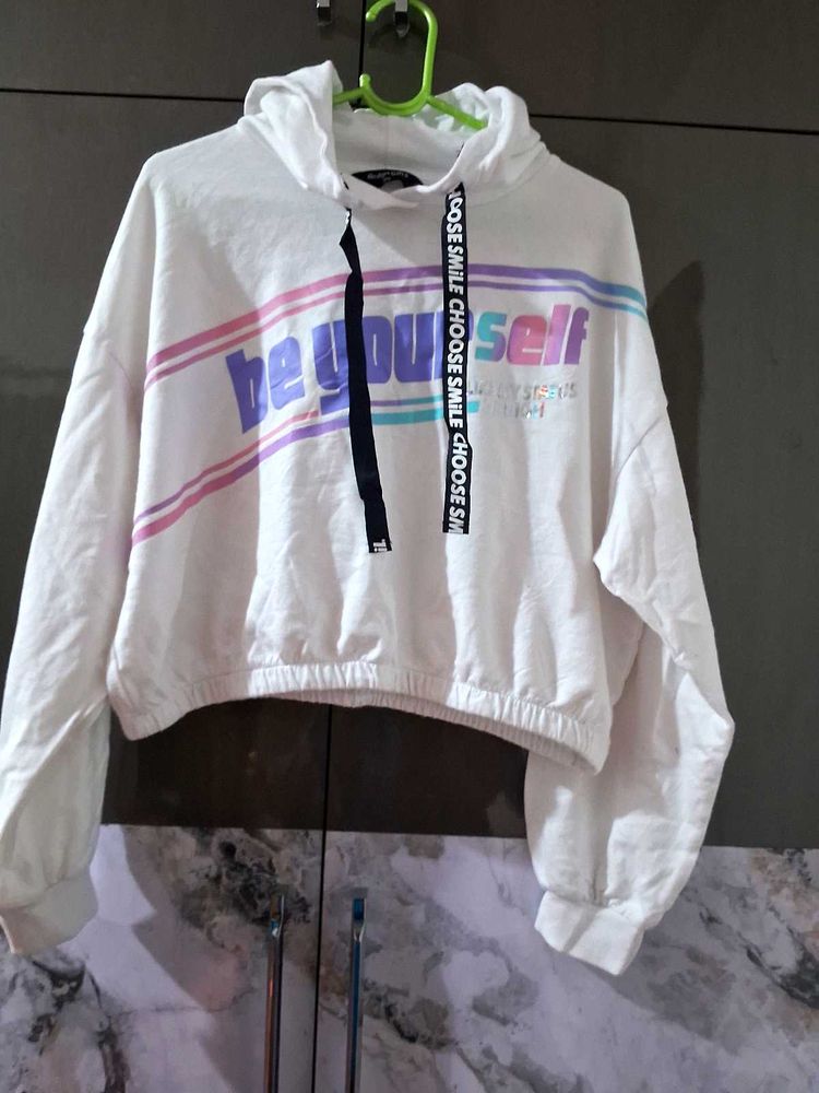 Cute Cropped Hoodie - Be Yourself